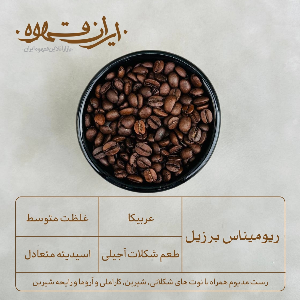 قهوه عربیکا برزیل ریومیناس - ایران قهوه